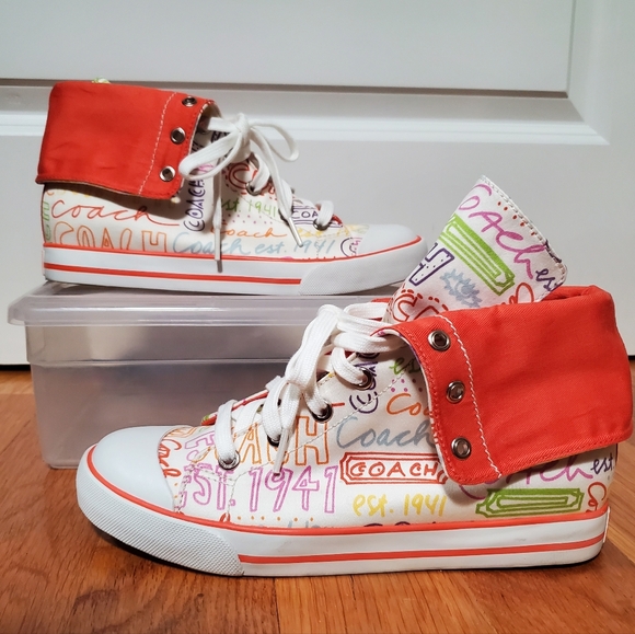 Coach Bonney Hi TopWomens Size 7B - Picture 1 of 12